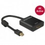 DeLOCK 62611 cavo e adattatore video 0,2 m mini DisplayPort 1.2 HDMI Nero (62611)