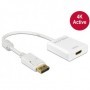 DeLOCK 62608 cavo e adattatore video 0,2 m DisplayPort 1.2 HDMI Bianco (62608)