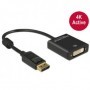 DeLOCK 62599 cavo e adattatore video 0,2 m Displayport 1.2 DVI-I 24+5 Nero (62599)