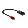DeLOCK 63928 cavo e adattatore video 0,2 m USB tipo-C DisplayPort 20 pin Nero, Rosso (63928)