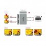 DeLOCK 64001 cavo e adattatore video 2 x USB Type-C 2 x DisplayPort Grigio (64001)
