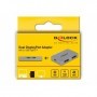 DeLOCK 64001 cavo e adattatore video 2 x USB Type-C 2 x DisplayPort Grigio (64001)