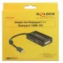 DeLOCK 0.16m DisplayPort/Displayport + HDMI + DVI 0,16 m Mini DisplayPort DisplayPort + DVI + HDMI Nero (62623)