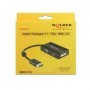 DeLOCK 0.16m DisplayPort/VGA+HDMI+DVI 0,16 m VGA (D-Sub)+ HDMI + DVI Nero (62656)