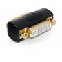 DeLOCK 65225 adattatore per inversione del genere dei cavi DVI Nero, Oro (65225)