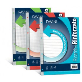 Favini Ricambio Rinforzato quaderno per scrivere A4 40 fogli Multicolore (A471864)
