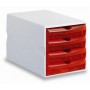 Fellowes 24050TR scatola per la conservazione di documenti Plastica Rosso, Bianco (24050TR)