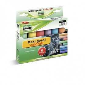 Lebez 532 gesso per lavagna Multicolore 6 pz (532)