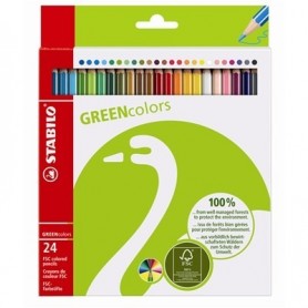 STABILO GREENcolors Farbstifte pastello colorato Multicolore 24 pz (6019/2-24)