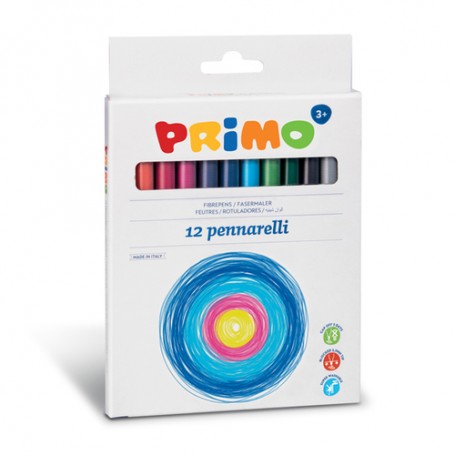 Primo 601PEN12 marcatore Fine Multicolore 12 pz (601PEN12)