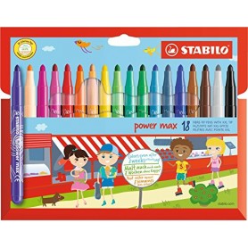 STABILO power max marcatore Vivido Multicolore 18 pz (980/18-01)