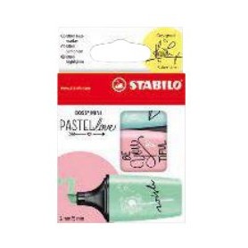 STABILO 07/03-57 evidenziatore 3 pz Punta smussata Verde, Rosa, Turchese (07/03-57)