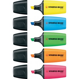 STABILO Boss Mini evidenziatore 3 pz Giallo (07/3-124)