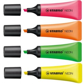 STABILO 72/10-1 evidenziatore 10 pz Punta smussata Verde, Arancione, Rosa, Giallo (72/10-1)