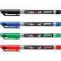 STABILO Write-4-all marcatore permanente Nero, Blu, Verde, Rosso 4 pz (146/4)