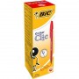 BIC Cristal Clic Rosso Penna a sfera retrattile a clip Medio 20 pz (8507341)