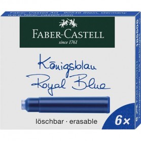 Faber-Castell 185506 ricaricatore di penna Blu 6 pz (185506)