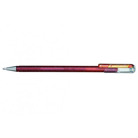 Pentel Hybrid Dual Metallic Penna in gel con cappuccio Fine Metallico, Arancione, Giallo 1 pz (K110-DFX)