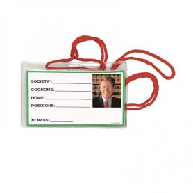 Lebez 31-100-R-B badge e porta badge Supporto per badge 100 pz (31-100-R-B)