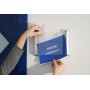 Tecnostyl PTA01 stand informativo e supporto per brochure A4 Acrilico, Alluminio Alluminio, Trasparente (PTA01)