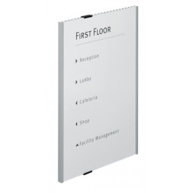 Durable Info Sign Acrilico, Alluminio Argento (4808-23)
