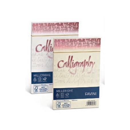 Favini Millerighe Calligraphy busta Bianco (A570427)