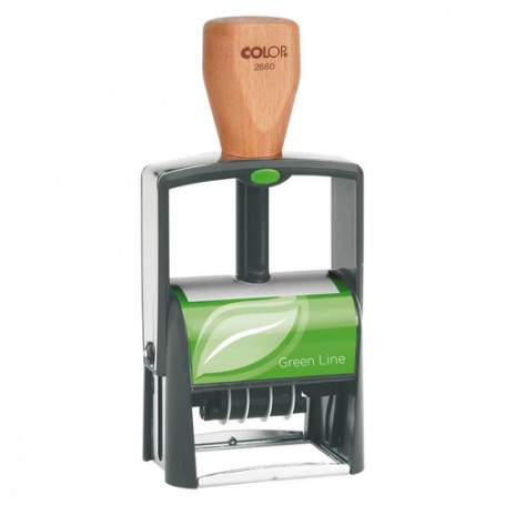 Colop 2660 Green Line Preinchiostrato Timbro testo/data Metallo, Plastica (2660.GL)