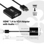 CLUB3D CAC-1302 cavo e adattatore video 0,5 m HDMI tipo A (Standard) VGA (D-Sub) Nero (CAC-1302)