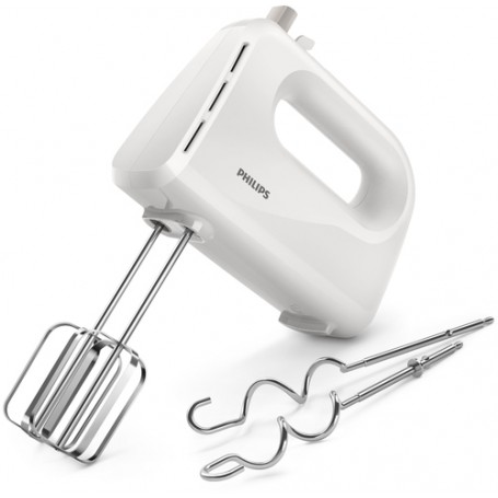 Philips Daily Collection Sbattitore elettrico da 300 W con fruste e ganci impastatori HR3705/00 (HR3705/00)