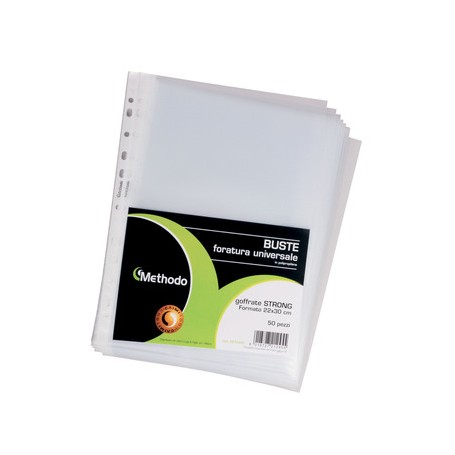 Methodo 100 STRONG GOFFRAT cartellina e accessori A4 100 pz (X212400)
