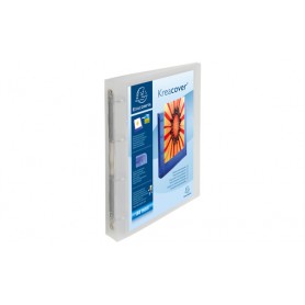 Exacompta 51568E raccoglitore ad anelli A4, A4+ Trasparente, Bianco (51568E)