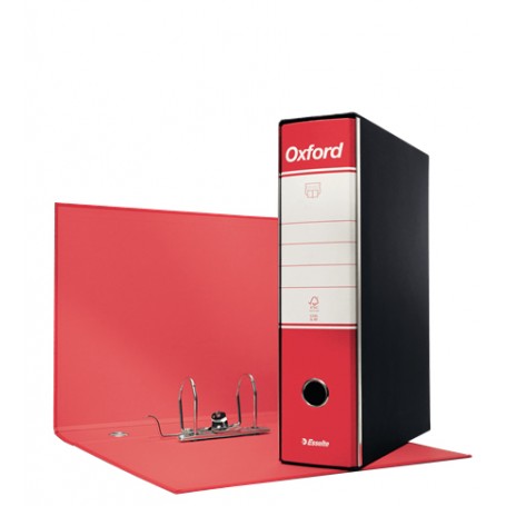 Esselte Registratore Oxford Protocollo Dorso 8 cm Rosso (390785160)