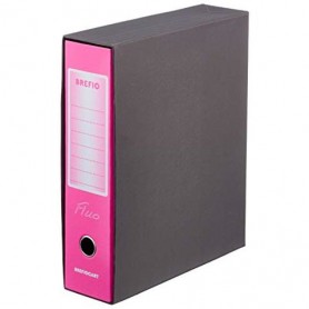 Brefiocart Brefio Fluo raccoglitore ad anelli A4 Nero, Rosa (0201190RF)