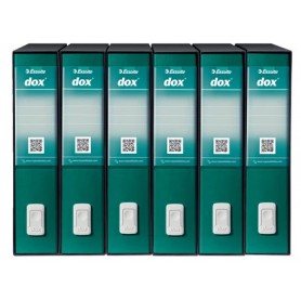 Esselte Dox 2 raccoglitore ad anelli A4 Nero, Verde (D26212)