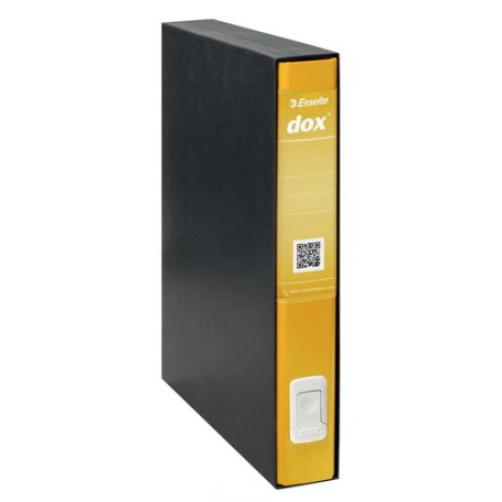 Esselte Dox 5 raccoglitore ad anelli A4 Nero, Giallo (D26506)