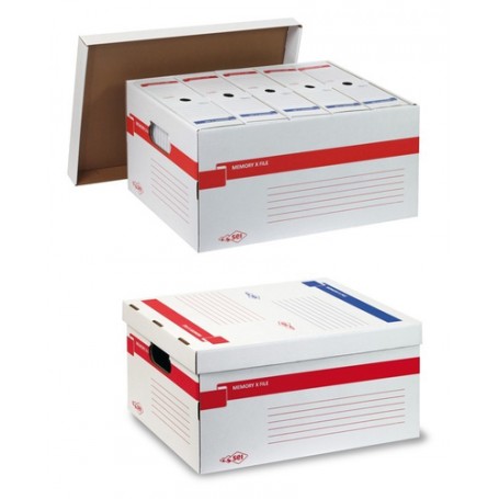 SEI Rota 673200 scatola per la conservazione di documenti Cartoncino Rosso, Bianco (673200)