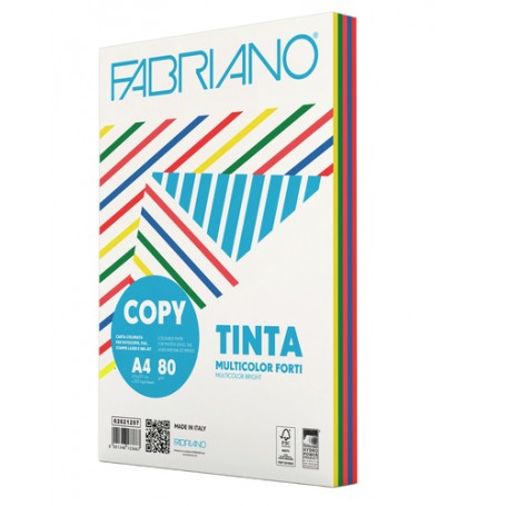 Fabriano Carta Colorata mix Colori Forti A4 80 g/m2 250 Fogli (62621297)
