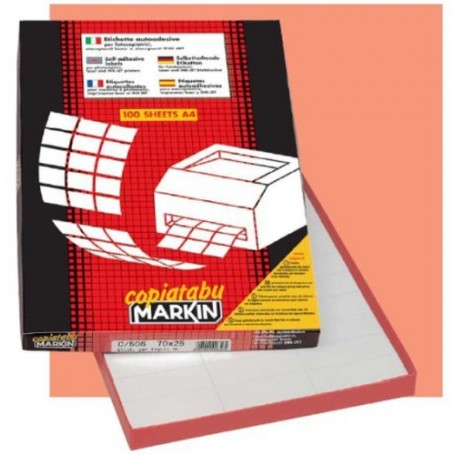 Markin 210A400Z etichetta autoadesiva Bianco 6500 pz (210A400Z)