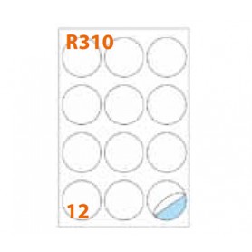 Markin 210R310 etichetta autoadesiva Cerchio Permanente Bianco 100 pz (210R310)