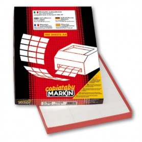 Markin C574 etichetta autoadesiva Rettangolo Permanente Bianco 500 pz (210C574)