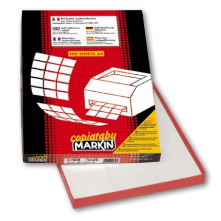 Markin C577 etichetta autoadesiva Rettangolo Permanente Bianco 1000 pz (210C577)