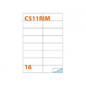 Markin 210C511RIM etichetta autoadesiva Rettangolo Rimovibile Bianco 1600 pz (X210C511RIM)