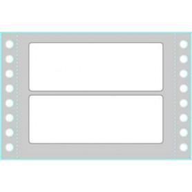 Tico TAB1-1003 etichetta autoadesiva Rettangolo Permanente Bianco 4000 pz (TAB1-1003)