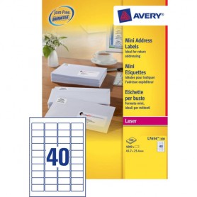 Avery L7654-100 etichetta per stampante Bianco Etichetta per stampante autoadesiva (L7654-100)