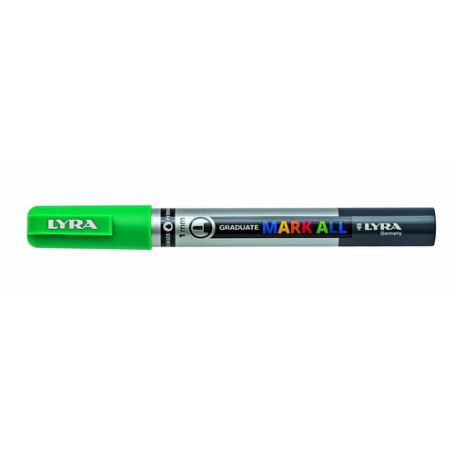Lyra Graduate Mark All marcatore permanente Punta a ogiva/sottile Verde chiaro 6 pz (L6810067)