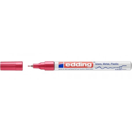 Edding 780 marcatore permanente Punta sottile Rosso 1 pz (4-780-9-002)