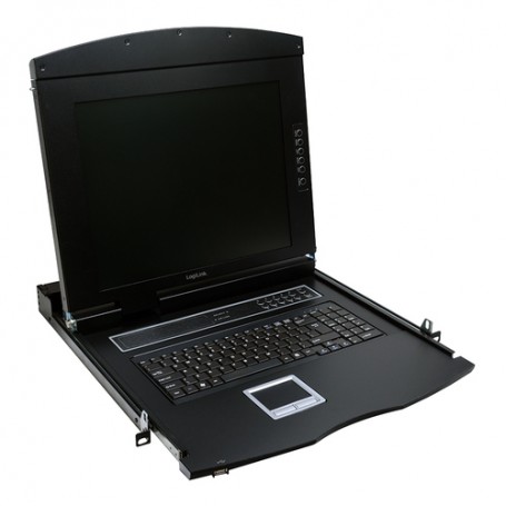 LogiLink LC702GE console a rack 43,2 cm (17") 1280 x 1024 Pixel Metallo Nero 1U (LC702GE)