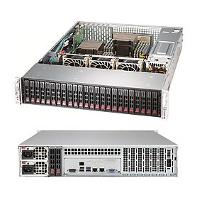 Supermicro SSG-2029P-E1CR24L sistema barebone per server LGA 3647 (Socket P) Armadio (2U) Nero (SSG-2029P-E1CR24L)