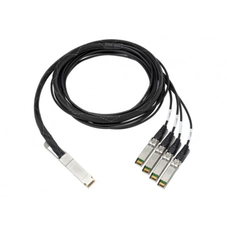 Hewlett Packard Enterprise 100GB QSFP28 3m cavo a fibre ottiche QSFP+ 4x QSFP+ Alluminio, Nero (845416-B21)