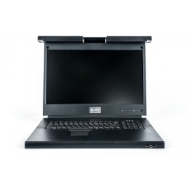 Vertiv Avocent LRA185KMM-206 console a rack 48,3 cm (19") 1366 x 768 Pixel Plastica, Acciaio Nero (LRA185KMM-206)